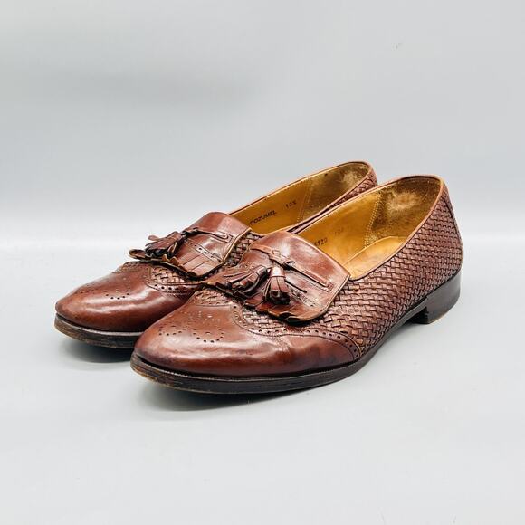 Mezlan Shoes Mens 10.5 Brown Leather Cozumel Kiltie Tassel Loafers Dress Brogue main image 11